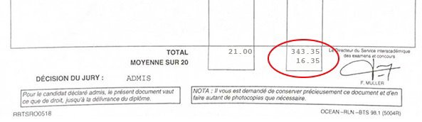 Bulletin relevé de notes de Paul Rousseau pour son BTS 2M Bulletin relevé de notes de Paul Rousseau pour son BTS 2M